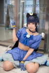 asae_ayato blue_hair choker cosplay croptop gloves gokou_ruri hairbow miniskirt ore_no_imouto_ga_konna_ni_kawaii_wake_ga_nai ponytail skirt rating:Safe score:4 user:nil!