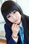 akiyama_mio blazer blouse cosplay k-on! ribbon_tie sakuramiya_rei school_uniform rating:Safe score:0 user:pixymisa