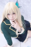 blazer blonde_hair boku_wa_tomodachi_ga_sukunai bouse cosplay kashiwazaki_sena mamitan pleated_skirt school_uniform skirt rating:Safe score:0 user:nil!