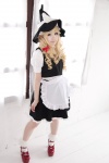 apron blonde_hair blouse cosplay jumper kirisame_marisa maid shizuku socks touhou witch_hat rating:Safe score:3 user:nil!