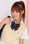 blouse bookbag haruna_megumi ponytail rq-star_466 school_uniform sweater_vest rating:Safe score:1 user:nil!