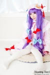 bed cosplay dress hat patchouli_knowledge purple_hair robe saku sweet_garden thighhighs touhou zettai_ryouiki rating:Safe score:0 user:nil!