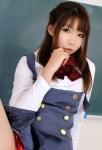 blouse bowtie cosplay higurashi_rin panties pleated_skirt saionji_sekai school_days school_uniform skirt vest rating:Safe score:1 user:pixymisa