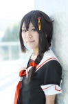 ameiro braid cosplay kantai_collection sailor_uniform school_uniform shigure_(kantai_collection) rating:Safe score:0 user:nil!