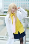 blonde_hair blouse cosplay lab_coat pani_poni_dash! pantyhose pleated_skirt rebecca_miyamoto shiki skirt rating:Safe score:0 user:nil!