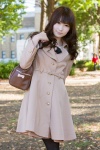 black_legwear blouse coat handbag hiokichi pantyhose ribbon_tie rating:Safe score:2 user:pixymisa