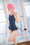 barefoot cosplay mike momo_velia_deviluke pink_hair school_swimsuit shinkon_keikaku swimsuit tail to_love-ru rating:Safe score:2 user:nil!