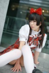 blouse bowtie cosplay hairbow jumper original ririka thighhighs zettai_ryouiki rating:Safe score:0 user:pixymisa