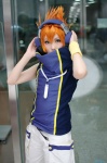 cosplay crossplay headset kingdom_hearts kingdom_hearts_3d orange_hair sakazaki_yuuko sakuraba_neku shorts turtleneck rating:Safe score:0 user:nil!