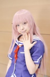 cosplay fuyuumi_ai okayu_(ii) ore_no_kanojo_to_osananajimi_ga_shuraba_sugiru pink_hair pleated_skirt sailor_uniform school_uniform skirt rating:Safe score:0 user:nil!