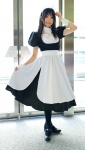 apron cosplay cuffs hairband maid maid_uniform original pantyhose petticoat ryo rating:Safe score:0 user:pixymisa