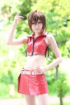 cosplay default_costume houtou_singi meiko midriff skirt vest vocaloid rating:Safe score:1 user:Log