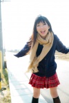 amaguri_irufu blouse cardigan kneehighs pleated_skirt scarf skirt rating:Safe score:1 user:pixymisa