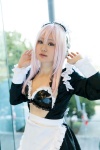 apron cosplay hairband ichiru maid maid_uniform nitro_super_sonic pink_eyes pink_hair super_soniko rating:Safe score:0 user:pixymisa