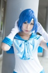 bishoujo_senshi_sailor_moon blue_eyes blue_hair bow cosplay elbow_gloves gloves mizuno_ami pleated_skirt sailor_dress sailor_mercury skirt tiara tsuzuki_rui rating:Safe score:0 user:pixymisa