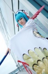 blue_hair chouun cosplay dress hairband koihime_musou spear yuuri_(shio274) rating:Safe score:0 user:nil!