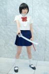 bandages bowtie cosplay katana kukku original pleated_skirt sailor_uniform school_uniform skirt socks sword rating:Safe score:1 user:nil!