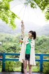 coat denim hello_project_digital_books_66 ponytail shorts suzuki_airi tshirt umbrella rating:Safe score:0 user:nil!