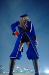 ass band_uniform blazer boots chaps cosplay gloves macross macross_frontier microphone multi-colored_hair sheryl_nome shorts wakame rating:Safe score:0 user:nil!
