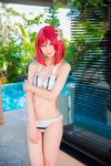 bikini cleavage cosplay love_live!_school_idol_project mike nishikino_maki red_hair school_idol_~krasivie~ side-tie_bikini swimsuit rating:Safe score:2 user:nil!