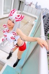 bow cosplay fujiwara_no_mokou kobayakawa_saiko pantyhose sheer_legwear suspenders touhou rating:Safe score:2 user:c0rtana