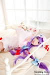 bed cosplay dress hat patchouli_knowledge purple_hair robe saku sweet_garden thighhighs touhou zettai_ryouiki rating:Safe score:0 user:nil!