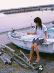 barefoot boat costume kawamura_yuki miniskirt pleated_skirt school_uniform skirt rating:Safe score:0 user:nil!