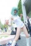 boots cosplay green_hair kazami_yuuka mari_(ii) pantyhose swimsuit touhou rating:Safe score:1 user:nil!