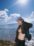 beach bikini_top cleavage cowboy_hat jacket jeans ocean swimsuit wanibooks_09 yaginu_junko rating:Safe score:1 user:nil!