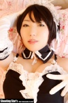 apron cleavage cosplay dress elbow_gloves gloves hairband kore_ga_watashi_no_goshujin-sama maid maid_uniform please_order_love saku sawatari_izumi rating:Safe score:1 user:nil!