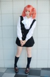 blouse cosplay inu_boku_secret_service jumper kneesocks nana_(iv) red_hair roromiya_karuta school_uniform twintails rating:Safe score:4 user:nil!