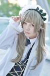 beret blonde_hair blouse cosplay jacket no-rin skirt suzuki_akari vest yukako rating:Safe score:1 user:nil!