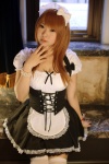 apron corset cosplay dress hairband maid maid_uniform natsume_megumi original thighhighs zettai_ryouiki rating:Safe score:0 user:nil!
