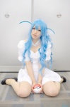blue_hair cosplay dress hairband harumiya_yun pantyhose pokeball pokemon vaporeon rating:Safe score:1 user:nil!