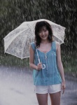 hello_project_digital_books_55 rain shorts suzuki_airi tank_top umbrella rating:Safe score:1 user:nil!
