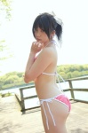 ass bikini cosplay enako enaplus hairbow love_plus side-tie_bikini swimsuit takane_manaka rating:Safe score:3 user:nil!