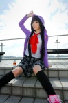 akiyama_mio cosplay hoodie kneesocks k-on! ritta school_uniform skirt tie rating:Safe score:1 user:pixymisa
