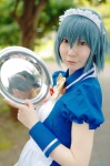 apron blue_hair cosplay dress hairband kei maid maid_uniform tagme_character tagme_series rating:Safe score:0 user:nil!