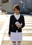 cardigan kyoumoto_yuka miniskirt mysterious_doll skirt thighhighs turtleneck zettai_ryouiki rating:Safe score:3 user:nil!