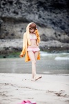 barefoot bikini hizuki_yuuki hoodie hoodie_ears necklace swimsuit rating:Safe score:2 user:pixymisa