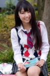 blouse nagai_rina pleated_skirt school_uniform skirt sweater_vest tie rating:Safe score:0 user:nil!