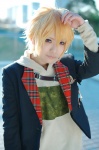 blazer blonde_hair cosplay crossplay hoodie kurusu_shou moco school_uniform uta_no_prince-sama rating:Safe score:0 user:nil!
