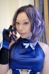 cosplay daphne_in_the_brilliant_blue glasses gloves halter_top hayama_shizuka nonone_karin purple_hair rating:Safe score:0 user:nil!