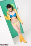 bikini boots cleavage girlz_high jacket striped swimsuit taneda_chieri rating:Safe score:0 user:nil!