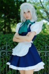 apron blouse cosplay hairband izayoi_sakuya jumper maid maid_uniform silver_hair touhou usamimi_gootan rating:Safe score:0 user:nil!