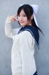 blouse cardigan cosplay hairbow love_plus pleated_skirt sailor_uniform scarf_tie school_uniform skirt takane_manaka tsubasa_(iii) rating:Safe score:0 user:pixymisa