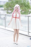 cosplay dress guilty_crown hiiragi_haruka pantyhose pink_hair sheer_legwear twintails yuzuriha_inori rating:Safe score:3 user:nil!