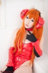 bodysuit choker cleavage cosplay elbow_gloves gloves hair_pods neon_genesis_evangelion red_hair red_solitude_type_two saku soryu_asuka_langley twintails rating:Safe score:0 user:nil!