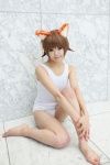 animal_ears cat_ears cosplay miyafuji_yoshika strike_witches swimsuit utateika-na rating:Safe score:1 user:pixymisa