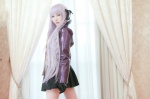 blazer blouse cosplay danganronpa gloves kirigiri_kyouko kirigiri_to_celestia_san_danganronpa lechat pleated_skirt purple_hair skirt tie twin_braids rating:Safe score:0 user:nil!